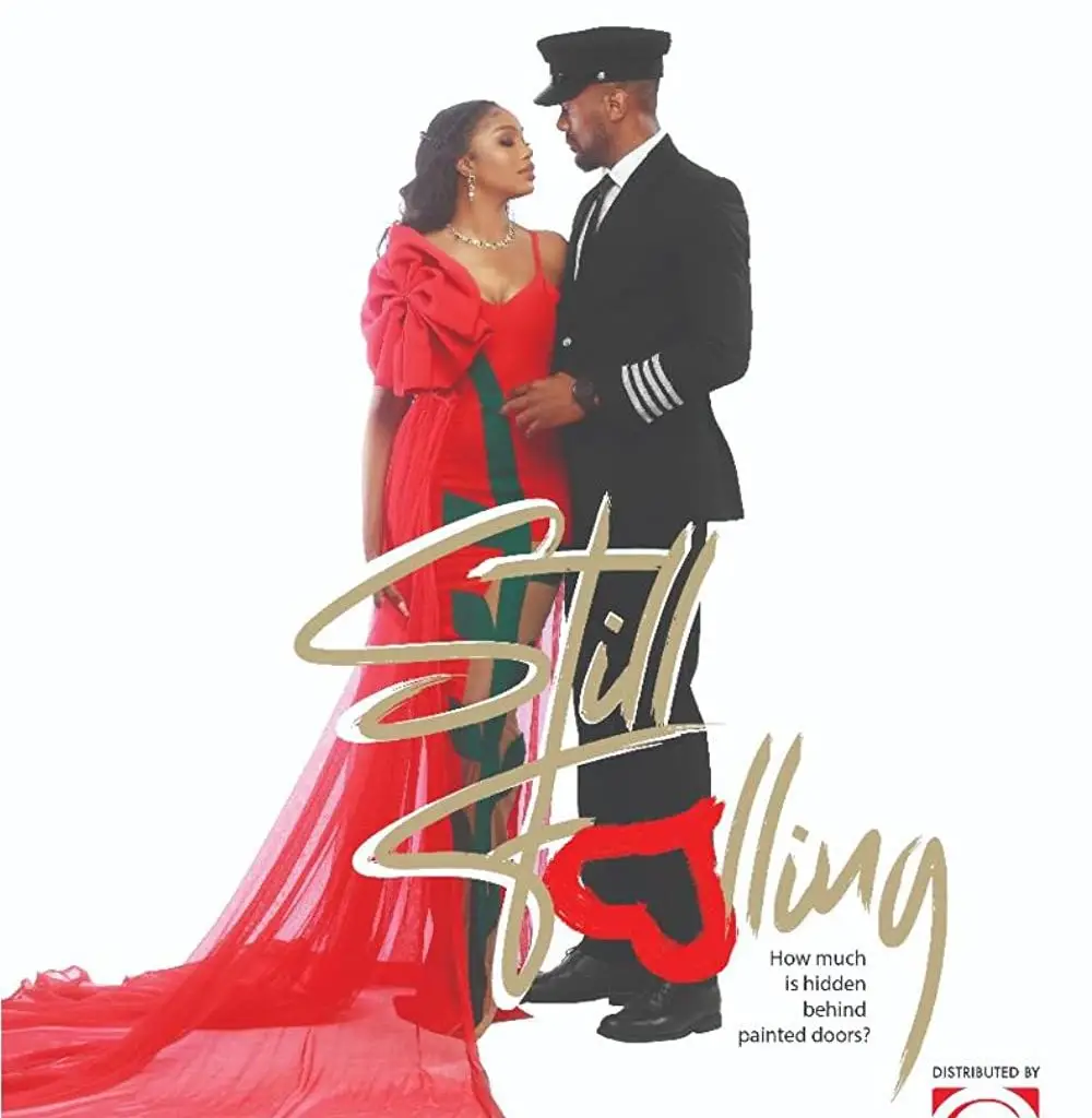 Film poster for FStill Falling, a film produced by Dimbo Atiya